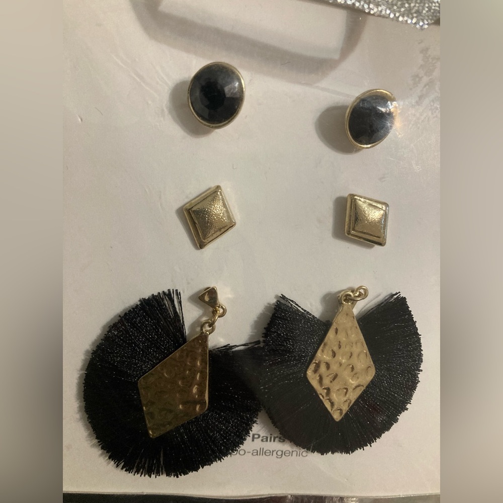 Tassel earrings 3 pc set